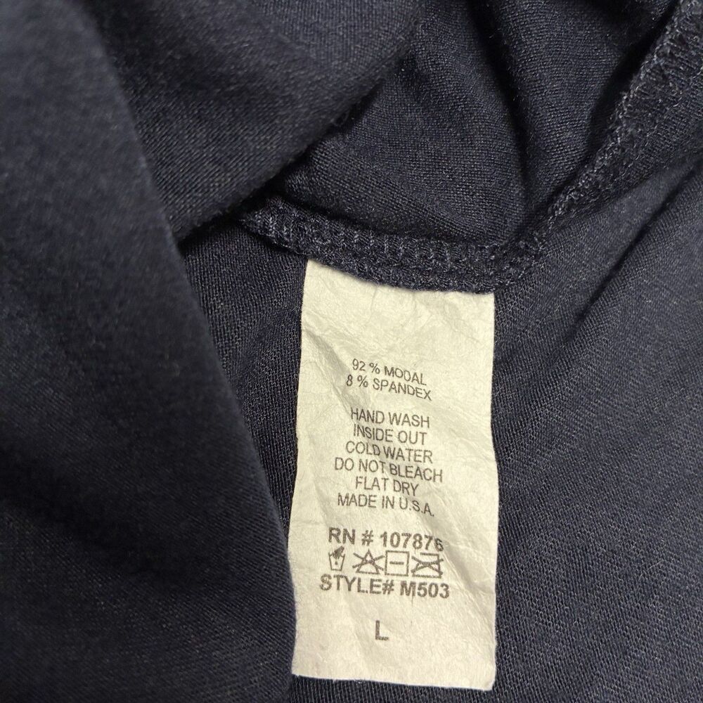 Comfy USA Sleeveless Swing Dress Size Large - Navy Blue Soft Stretchy Comfort - Picture 3 of 8